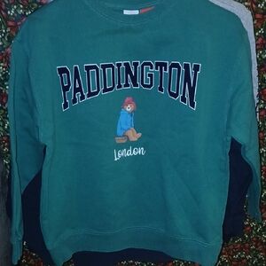 Zara Green Paddington Bear Sweater